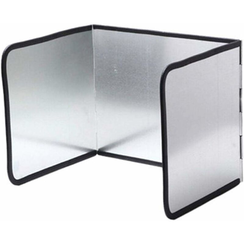 Plaque de cuisson pliable anti-éclaboussures – Tôle galvanisée durable – Bords en caoutchouc souple – Facile à nettoyer et à ranger