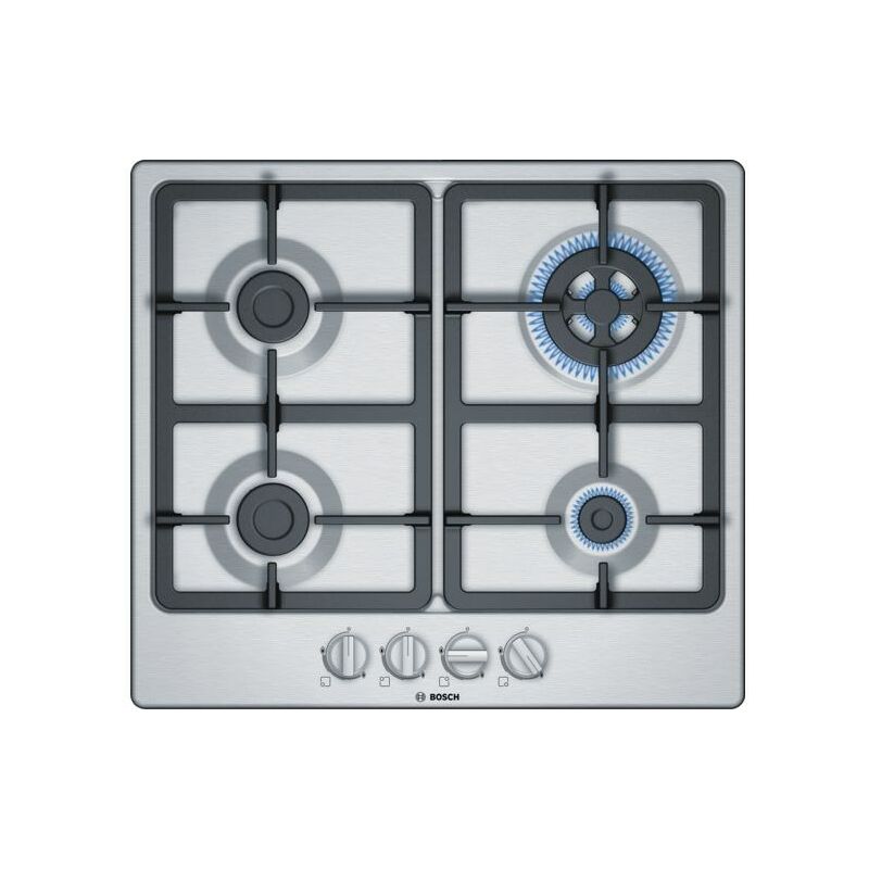 Bosch - Serie 4 PGH6B5B90 plaque Acier inoxydable Intégré (placement) Gaz 4 zone(s)