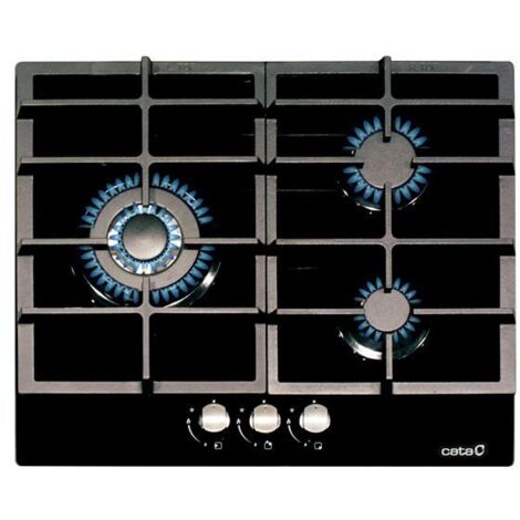 Plaque au gaz Cata LCI6021BK 60 cm (3 Cuisinière)