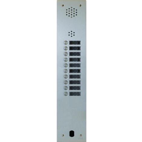 Plaque audio alu 10 bp 2VOICE complete URMET A83/110M