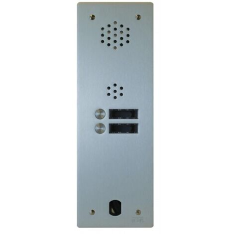 Plaque audio alu 2 bp 2VOICE complete URMET A83/102M