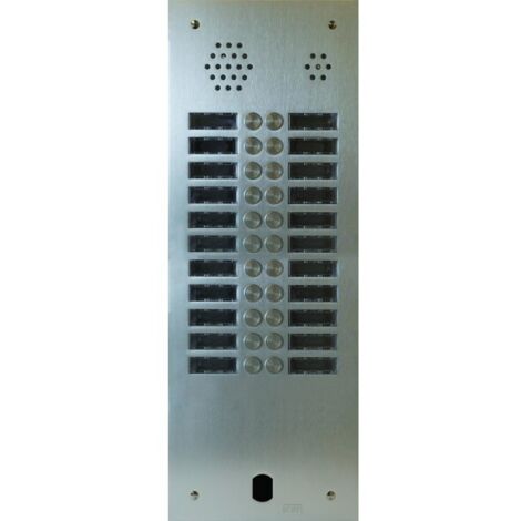 Plaque Audio Alu 2R 22Bp 2Voice Complete - Urmet Série A83 A83/222M
