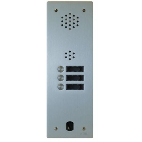 Plaque audio alu 3 bp 2VOICE complete URMET A83/103M