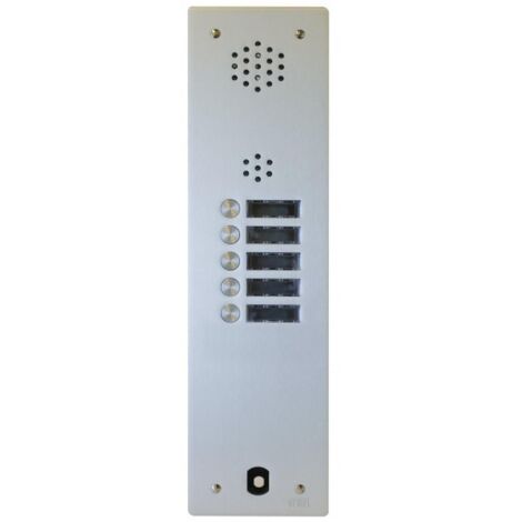 Plaque audio alu 5 bp 2VOICE complete URMET A83/105M