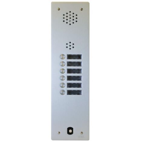 Plaque audio alu 6 bp 2VOICE complete URMET A83/106M