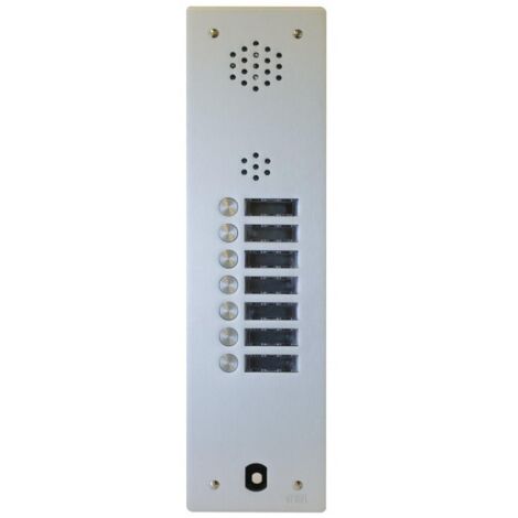 Plaque audio alu 7 bp 2VOICE complete URMET A83/107M