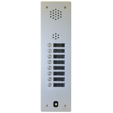 Plaque audio alu 8 bp 2VOICE complete URMET A83/108M