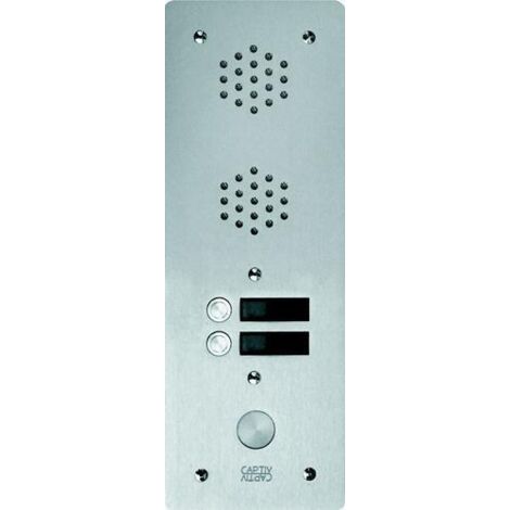 Plaque a.v alu 6mm 1r 02bp - URMET 7771/2
