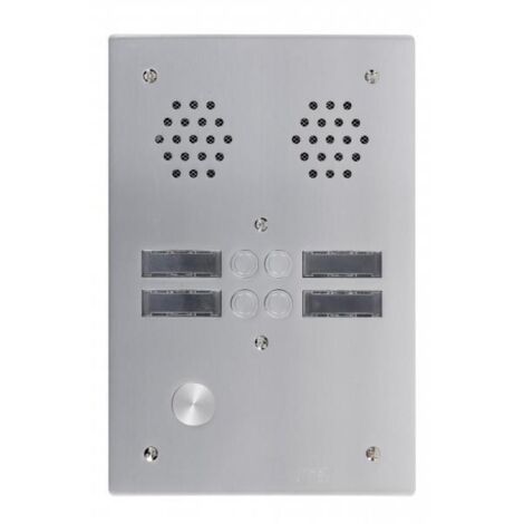 Plaque a.v alu 6mm 2r 04bp URMET 7772/4