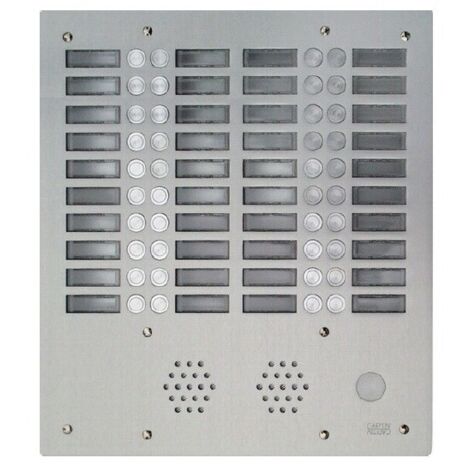 Plaque a.v alu 6mm 4r 40bp - URMET 7774/40