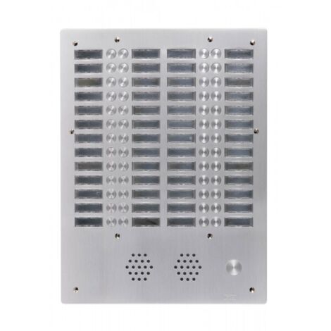 Plaque a.v alu 6mm 4r 52bp - URMET 7774/52