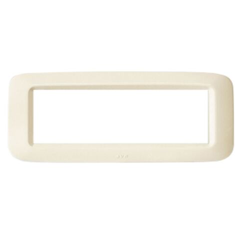 Plaque Ave en technopolymère, Oui 45 6 Modules blanc Blanc brillant 45PY06BP
