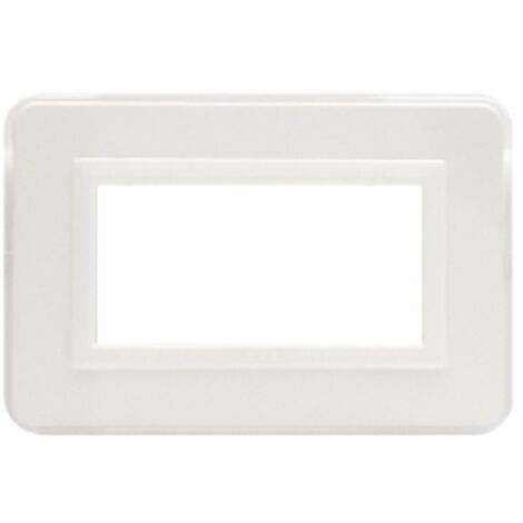 Plaque Ave Système Personnel 44 polymère 4 modules blanc 44P04B