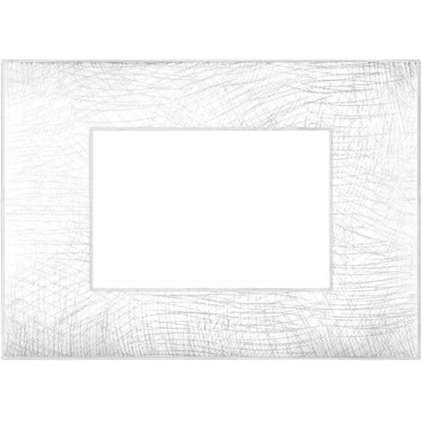 Plaque Ave YOUNG44 blanc couleur 3D 4 places 44PJ04B/3D