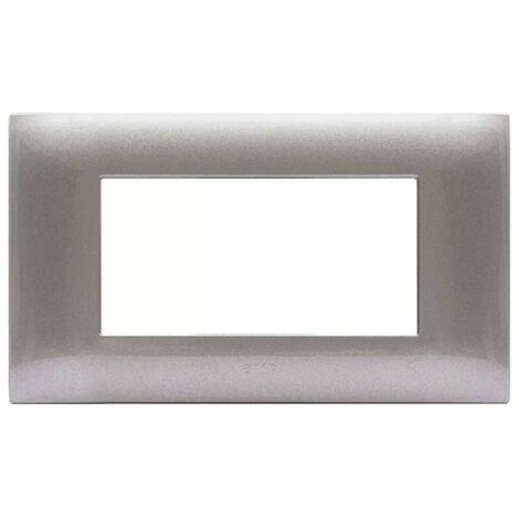 Plaque Ave YOUNG44 gris métallisé 4 places 44PJ04GM