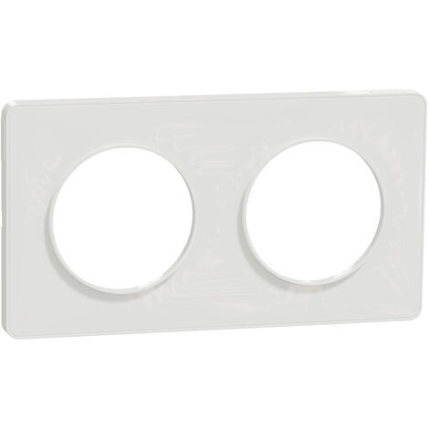 71/ mm / Blanc 4 Plaque Odace Touch Blanc entraxe 71/ mm/
