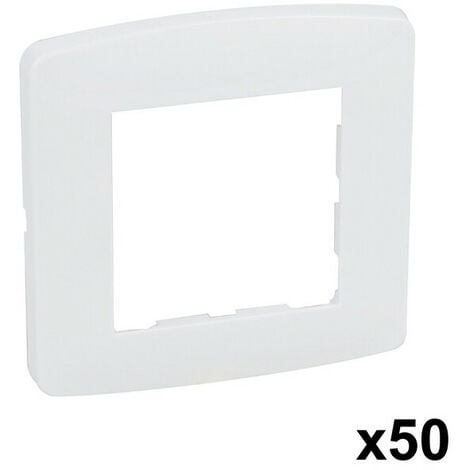 Plaque blanche 1 p. X 50 Pces  (61896)