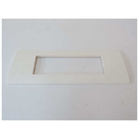 Plaque Blanche Horizontale 6 Modules Entraxe 71mm Série SYSTO HAGER WS415