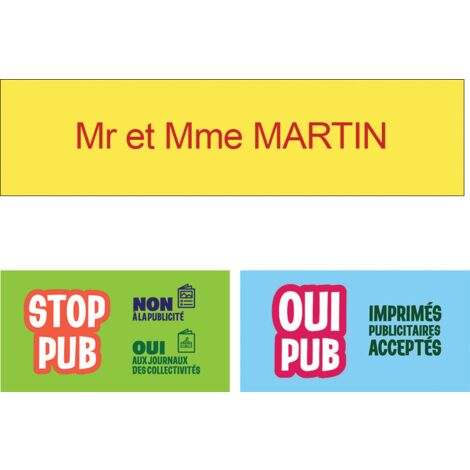 Boîte aux lettres stylis stop pub 1 porte - DECAYEUX