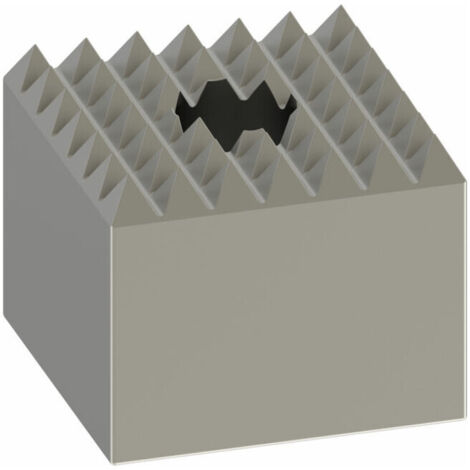 Bosch – Plaque à ergots en acier pour béton 60 x 60 mm – 7 dents longitudinales – Compatible SDS max – 1618623206