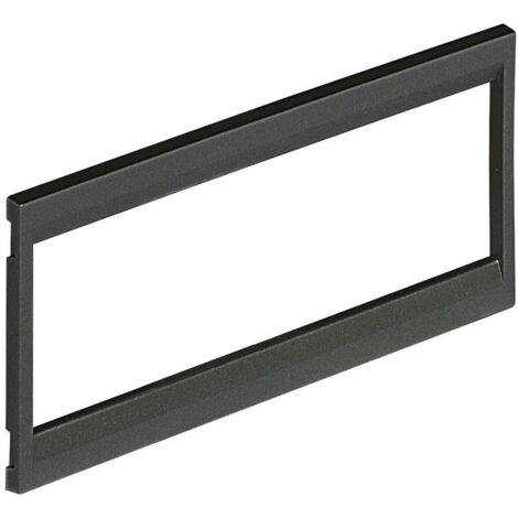 Plaque Bticino 6 modules Livinglight finition anthracite 16136F/6G