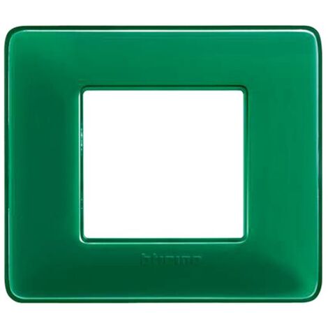 Plaque Bticino Matix 2 modules émeraude AM4802CVS