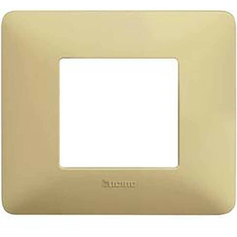Plaque Bticino Matix 2 modules ivoire AM4802BAV