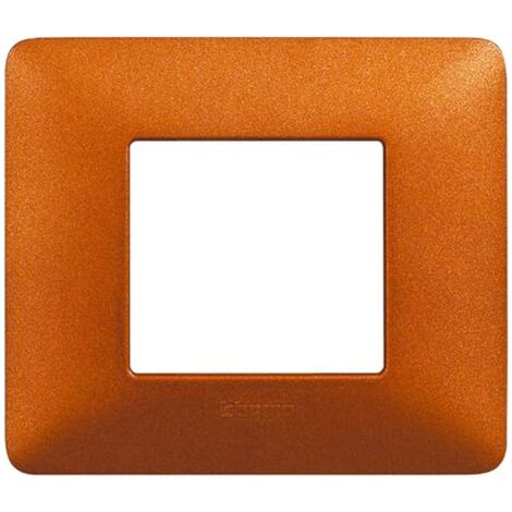 Plaque Bticino Matix 2 modules rouge terre AM4802TRT