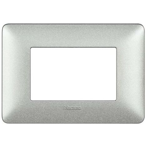 Plaque Bticino Matix 3 modules blanc chaux AM4803TBC