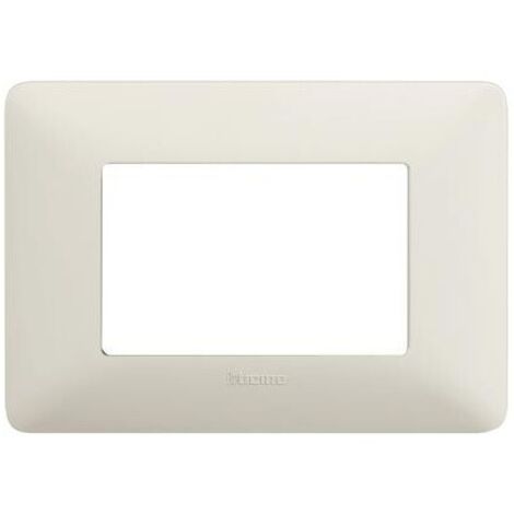 Plaque Bticino Matix 3 modules cendre AM4803BCN