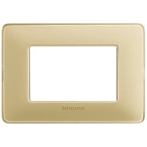 Plaque Bticino Matix 3 modules ivoire AM4803CAV