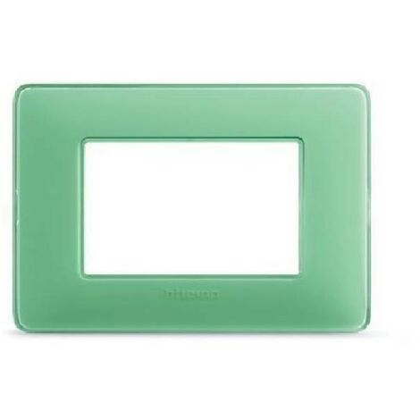 Plaque Bticino Matix 3 modules thé vert AM4803CVC
