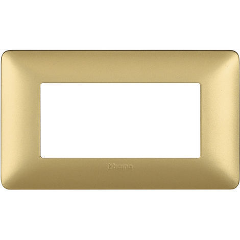 Plaque Bticino Matix 4 modules gold AM4804MGL