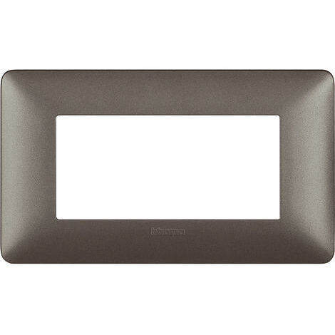 Plaque Bticino Matix 4 modules iron AM4804MIR