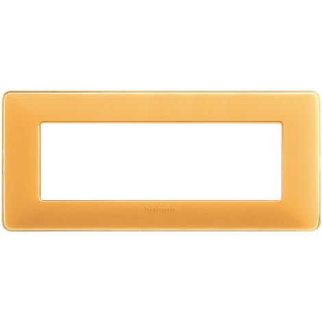 Plaque Bticino Matix 6 modules ambre AM4806CAB
