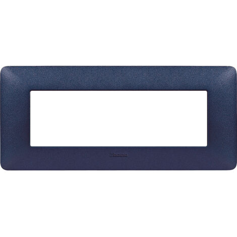 Plaque Bticino Matix 6 modules bleu mercure AM4806TBM