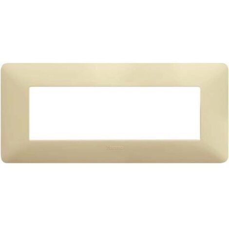 Plaque Bticino Matix 6 modules couleur corde AM4806BCD
