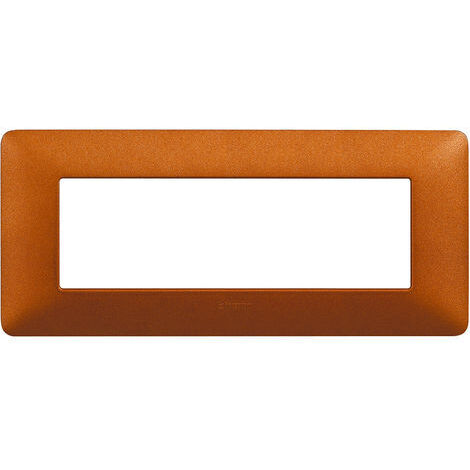 Plaque Bticino Matix 6 modules rouge terre AM4806TRT
