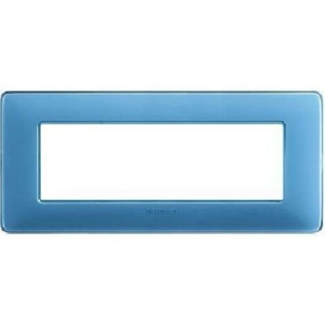Plaque Bticino Matix 6 modules turquoise AM4806CAR