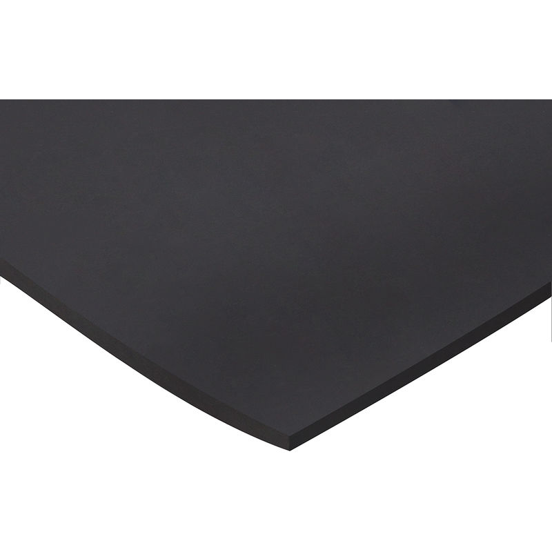 Plaque caoutchouc Fluorocarbone noire, 600mm x 600mm x 1.5mm ( Prix pour 1 )