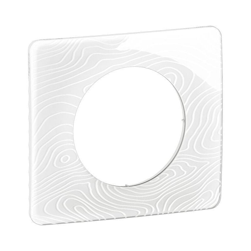 Legrand - Plaque Céliane 1 poste - Blanc Relief emballage gd (CP0621)