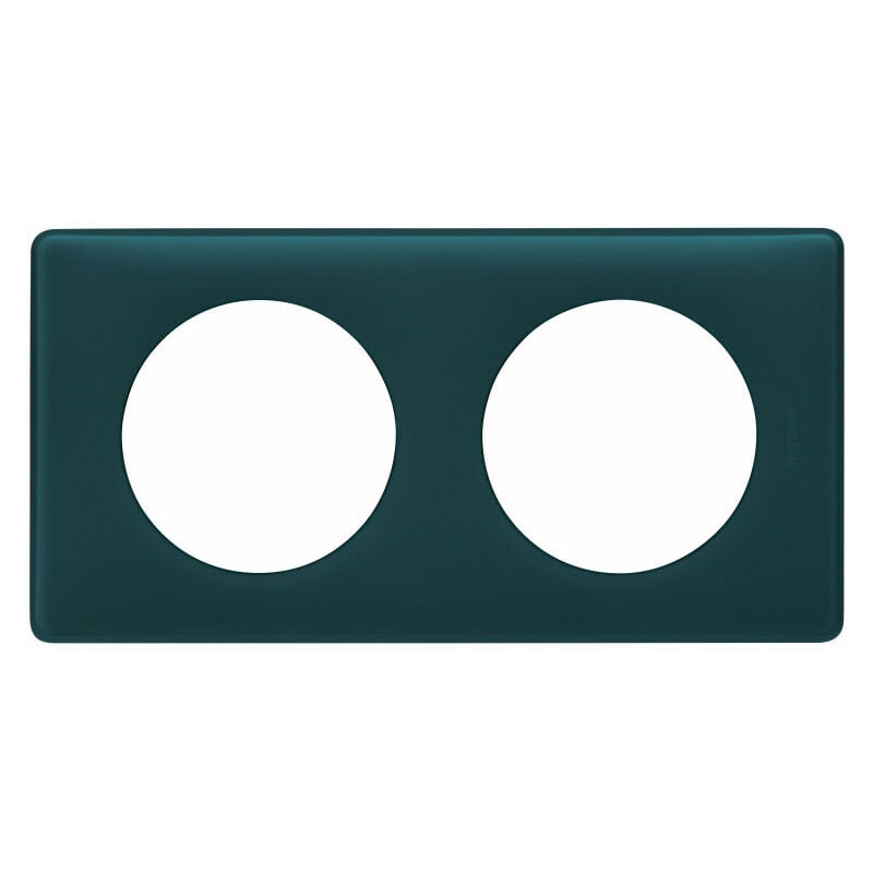 Plaque Céliane 2 postes finition Bleu Vert (066772)
