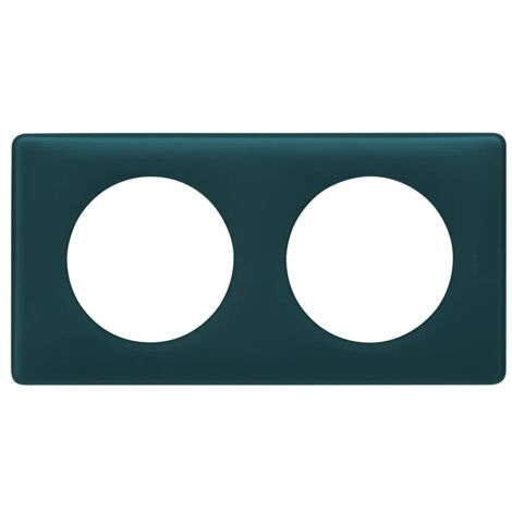 Plaque Céliane 2 postes finition Bleu Vert (066772)