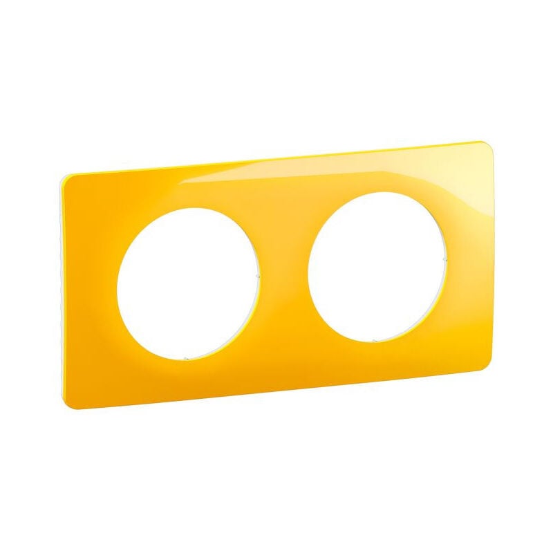 Legrand - Plaque Céliane 2 postes - Jaune Safran emballage gd (CP0422)