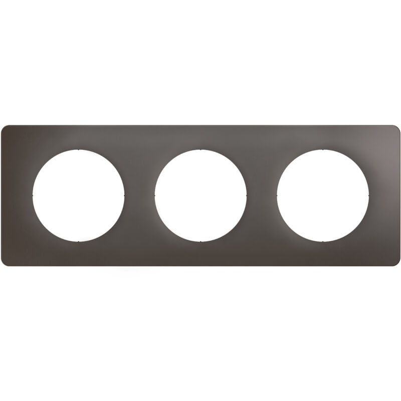 Legrand - Plaque Céliane 3 postes - Gris Cendré