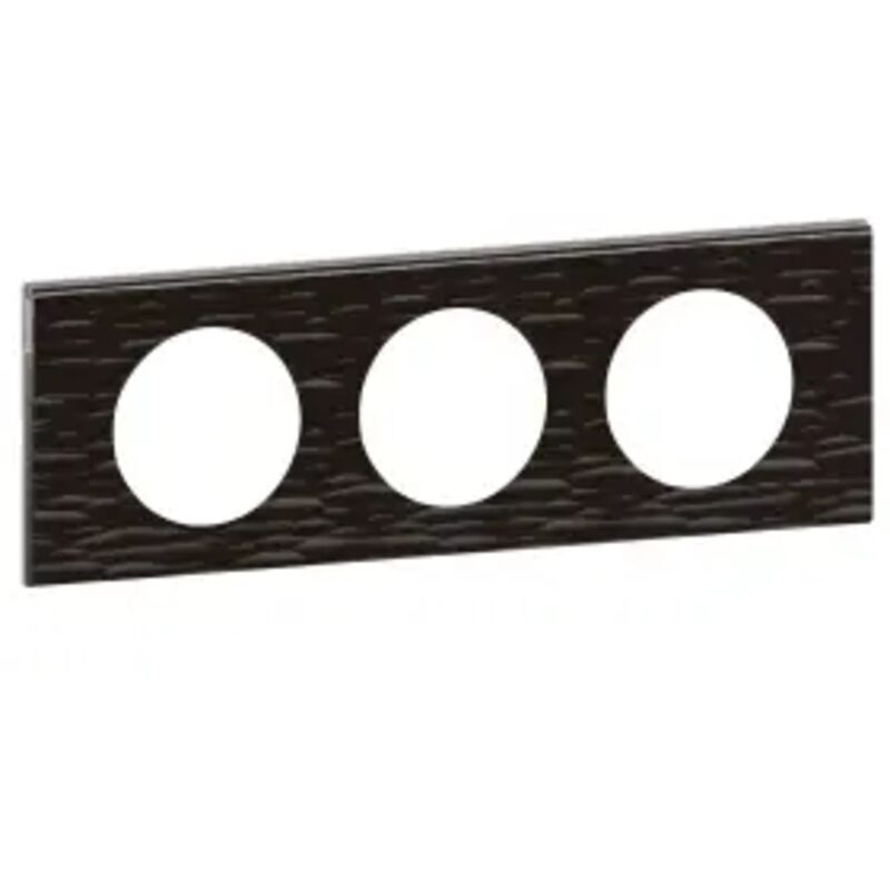 Legrand - plaque 3 postes corian gouge celiane 069023