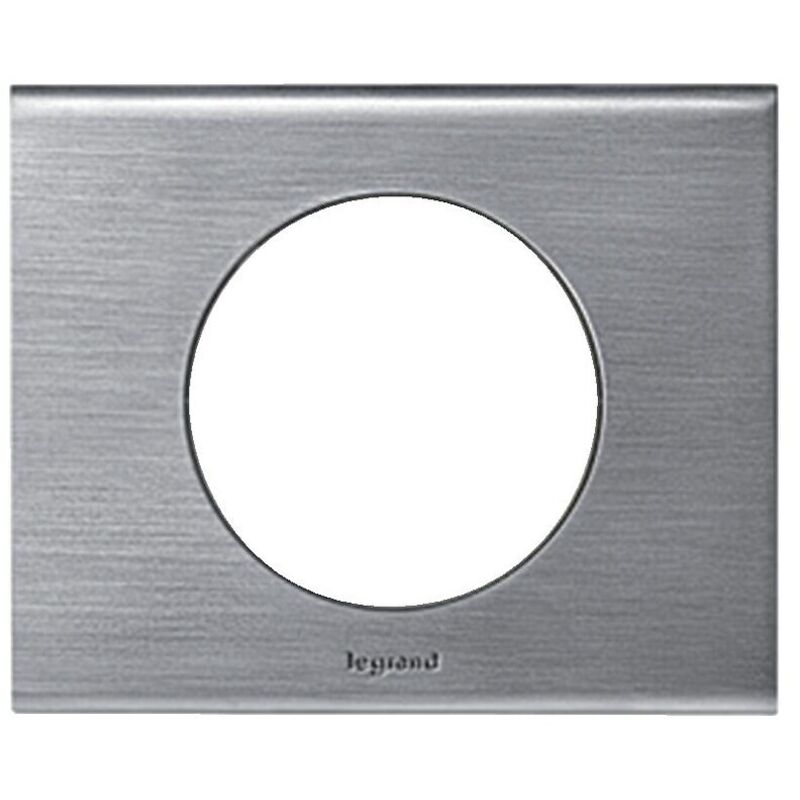 Plaque Céliane Matière 2 postes Inox Brosse