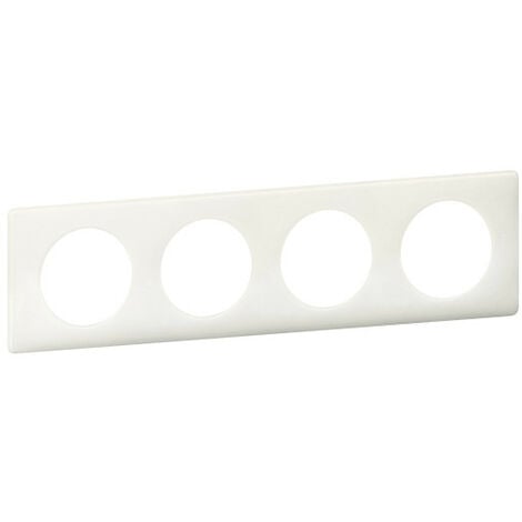 Plaque Céliane Memories 4 postes Yesterday (blanc) - Legrand