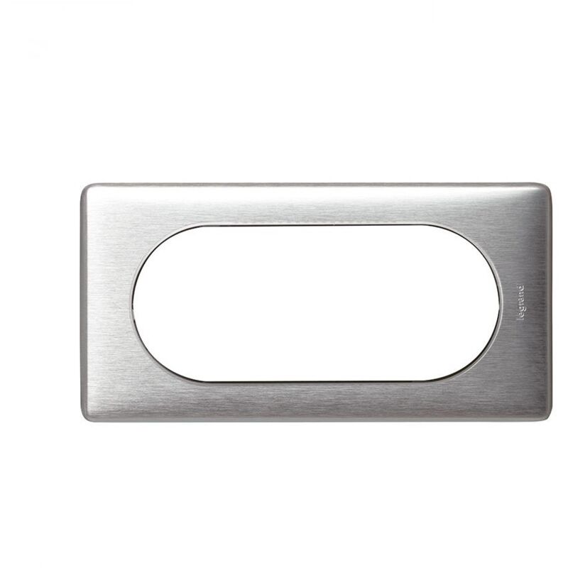 Plaque anodise 4 a 5 modules aluminium celiane Legrand 068925