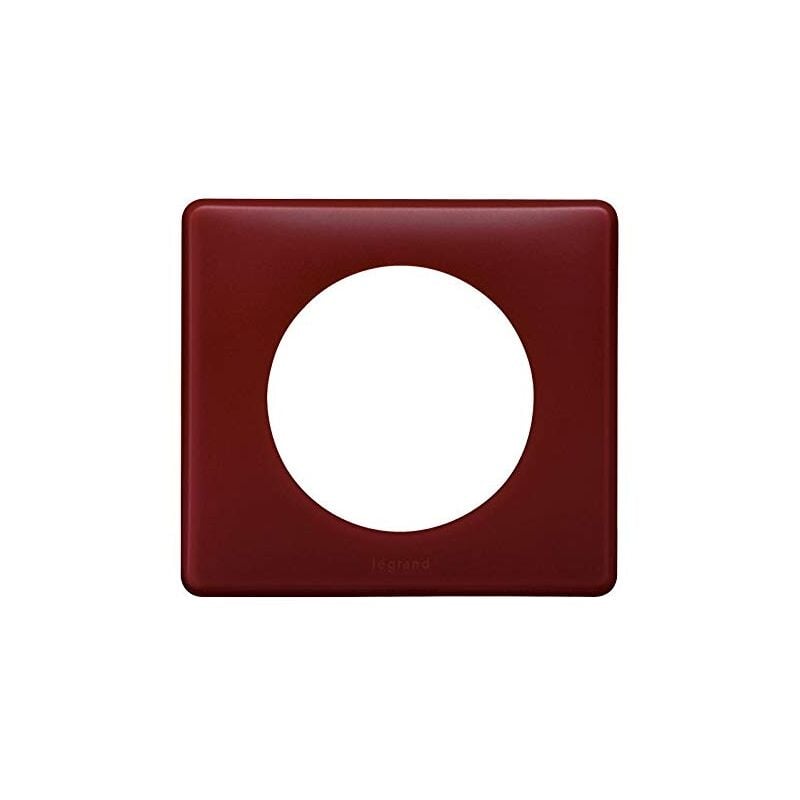 Plaque Legrand céliane poudré 1 poste - finition bordeaux LEG066751